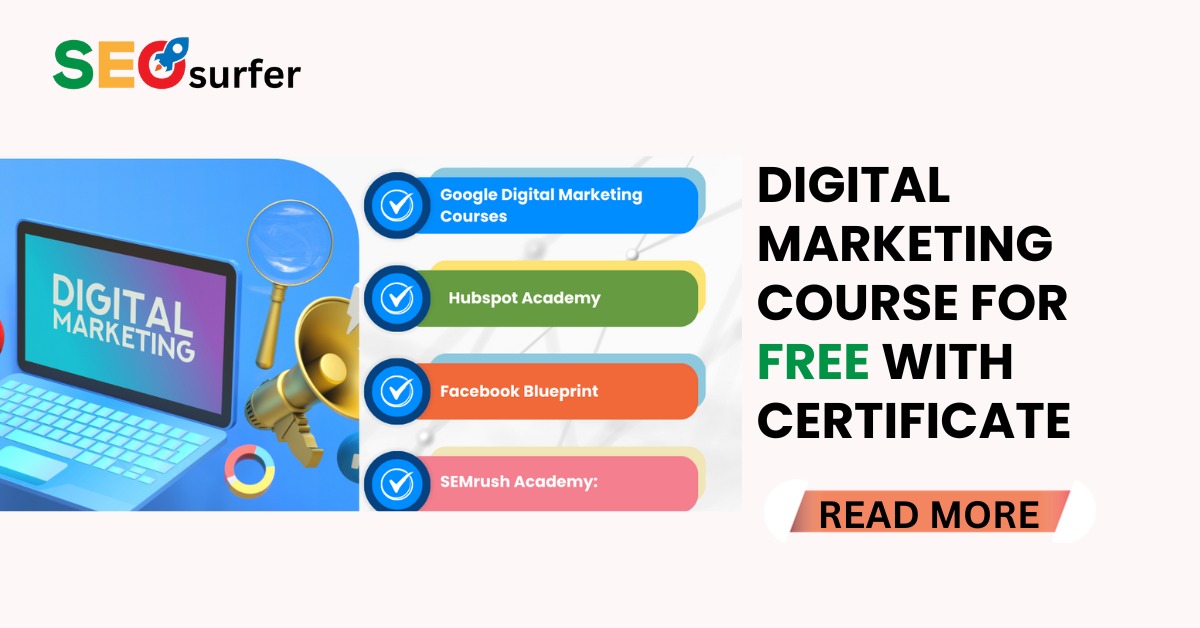 Digital Marketing Course for Free with Certificate